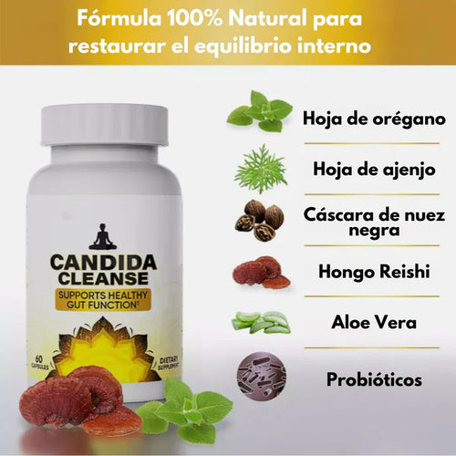 2 x 1 - Candida Cleanse® – Recupera Tu Equilibrio Interno, reduce antojos, hinchazón y fatiga